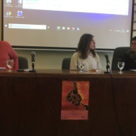 De derecha a izquierda: Lucía Leandro Hernández, Marta Pascua Canelo y Mauricio Cheguhem